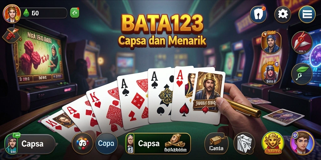 Tampilan antarmuka game Capsa BATA123 yang menarik dan interaktif.