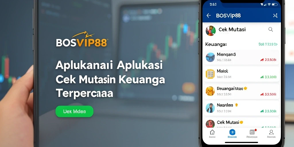Antarmuka BOSVIP88 menampilkan fitur Cek Mutasi secara jelas dan efisien.