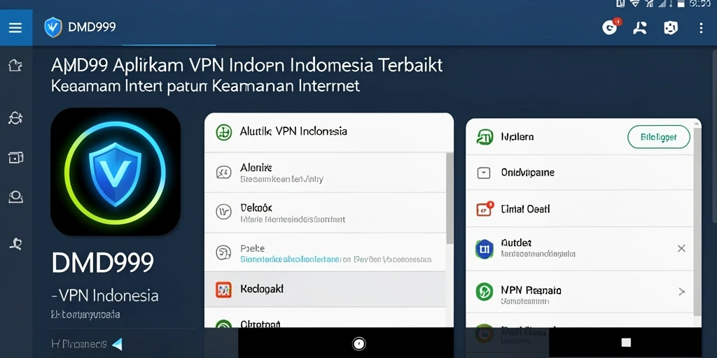 Antarmuka pengguna DMD999 yang intuitif dan mudah dinavigasi.