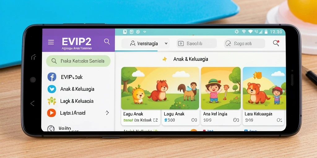 Tampilan antarmuka aplikasinya yang menyenangkan untuk anak-anak.