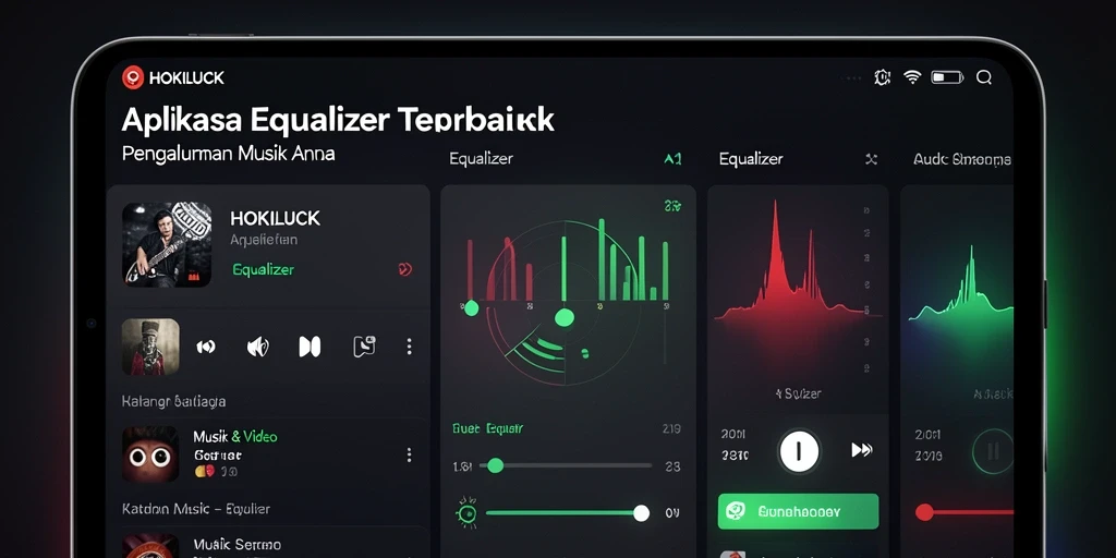 Tampilan antarmuka HOKILUCK yang sederhana dan fungsional untuk penyesuaian suara.