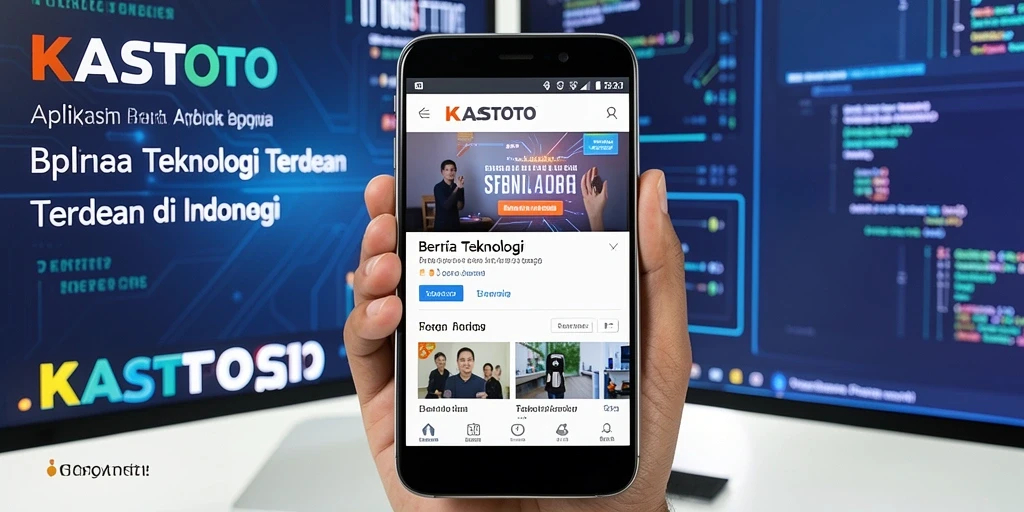 Antarmuka KASTOTO menampilkan berita teknologi terbaru dengan jelas.