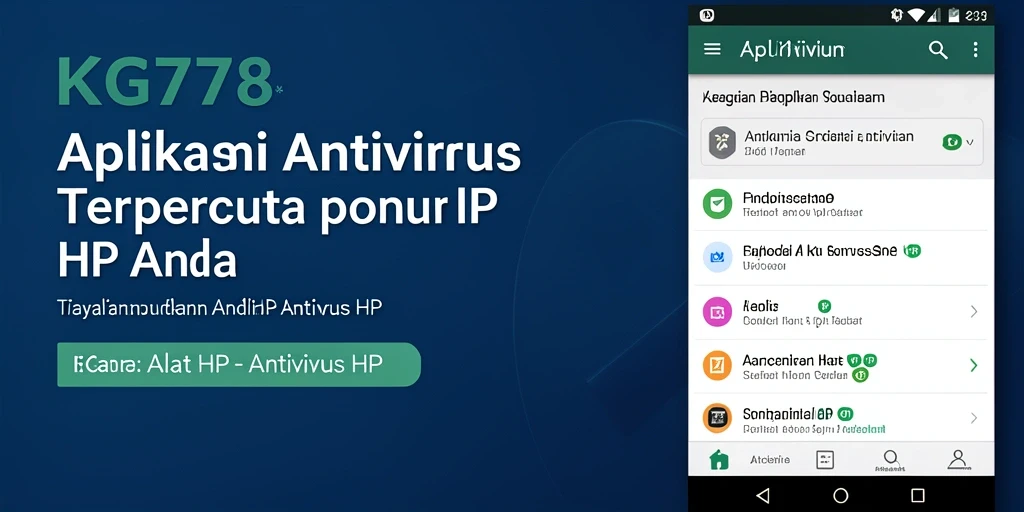 Tampilan antarmuka KG778 yang intuitif dan ramah pengguna.
