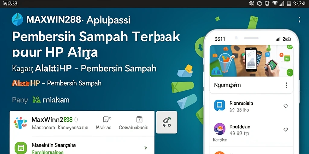 Antarmuka pengguna <strong>MAXWIN288</strong> yang bersih dan mudah digunakan untuk pembersihan sampah.