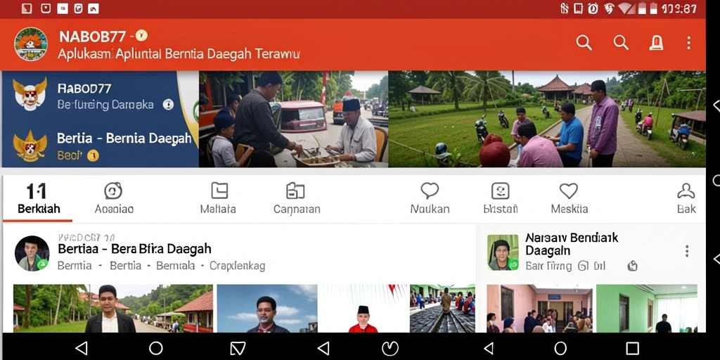 Tampilan antarmuka NABOB77 yang jelas dan informatif.