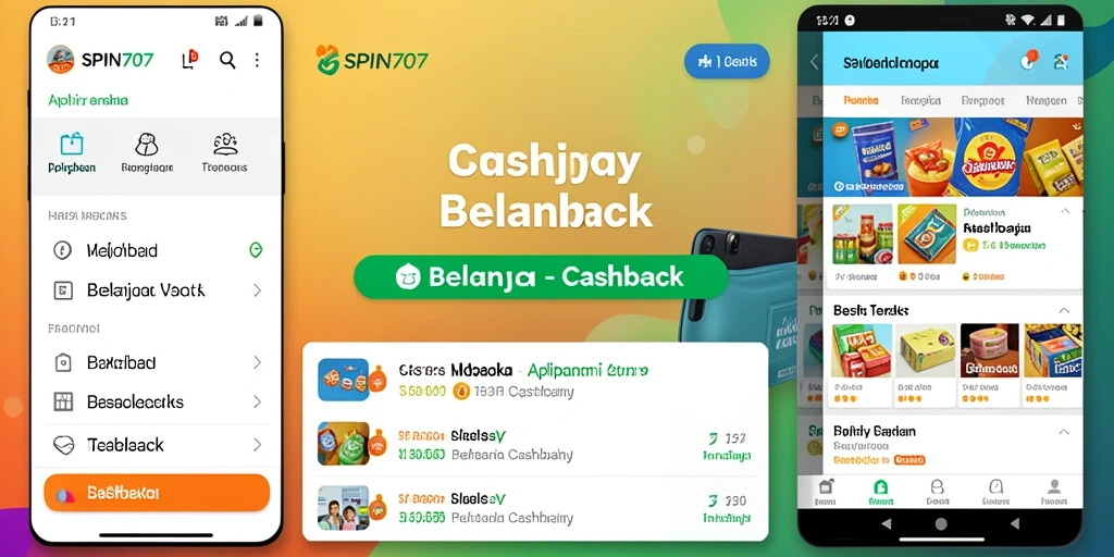 Tampilan antarmuka SPIN707 dengan fitur Cashback yang menarik.